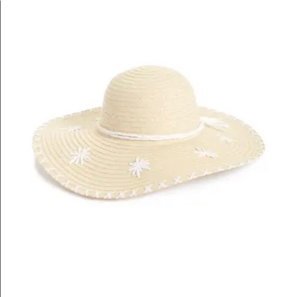 Caslon Summer Sun Beach Natural Embroidered Hat